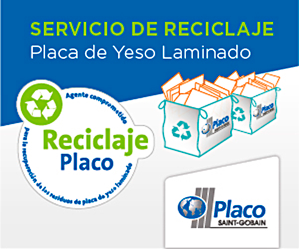 Saint-Gobain Placo crea un servicio pionero para reciclar las placas de yeso laminado