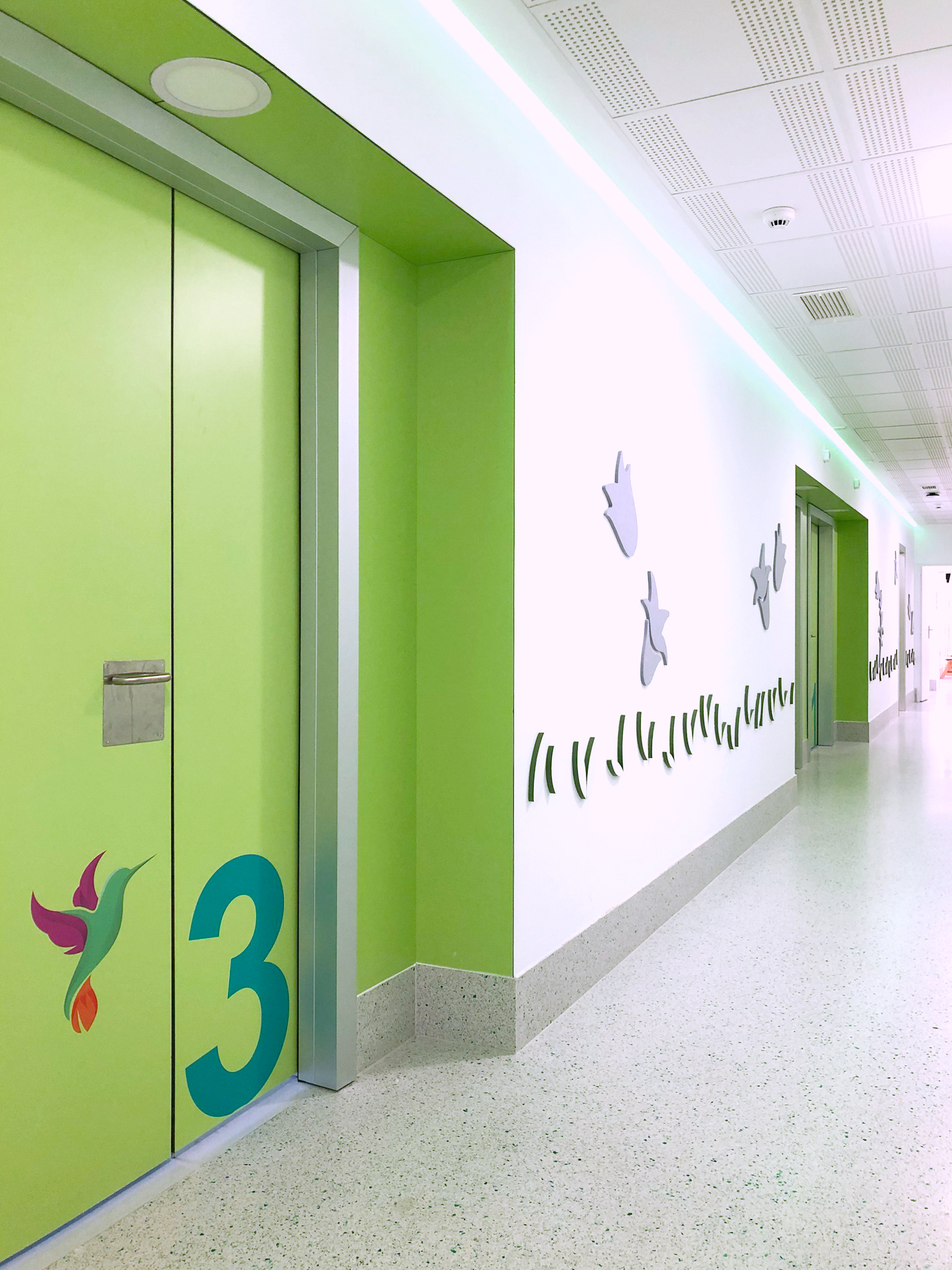 Rehabilitación de la planta de neuropsiquiatría del Hospital Infantil Niño Jesús en Madrid- URSA