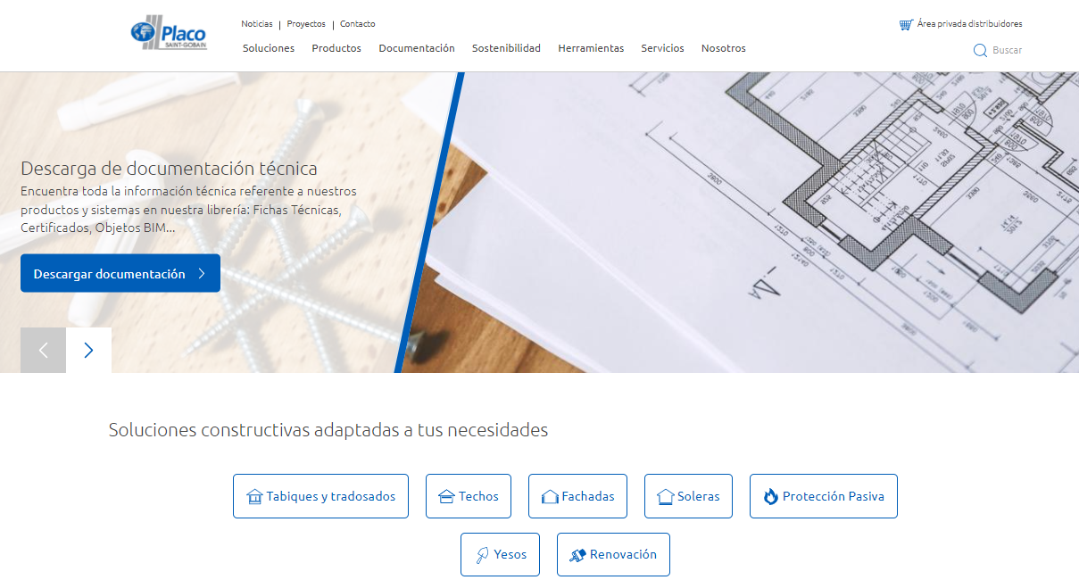 Nueva página web Saint-Gobain Placo