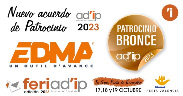 EDMA suma con Patrocinio Bronce AD’IP 2023