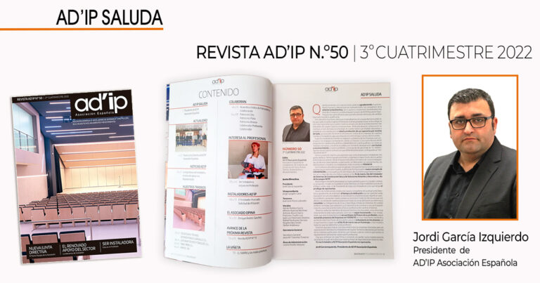 AD’IP SALUDA, Jordi García Izquierdo, Revista AD’IP N.º50