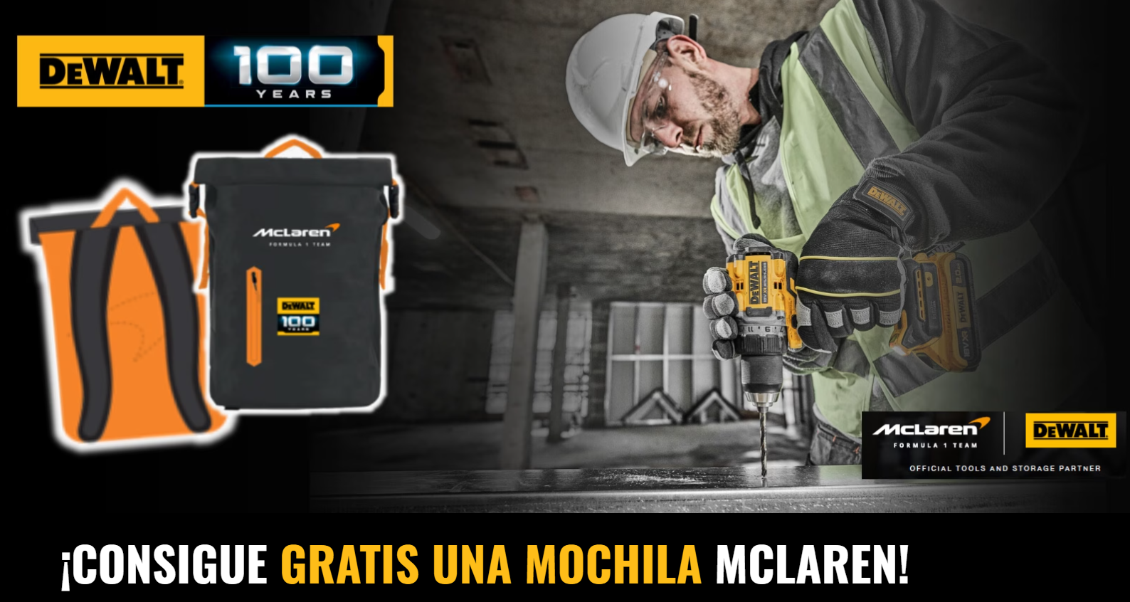 DEWALT mochila McLaren