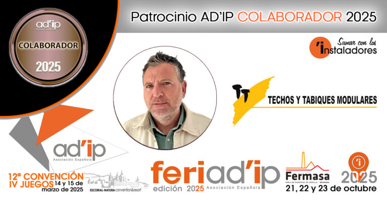 TECHOS Y TABIQUES MODULARES, Patrocinador AD’IP Colaborador 2025
