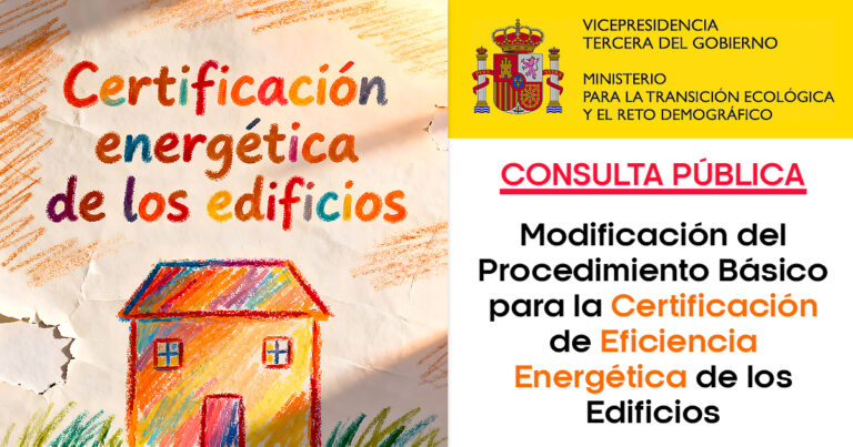 Modificación – Certificación de Eficiencia Energética de los Edificios
