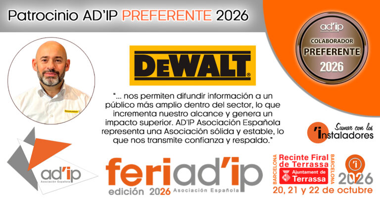 DEWALT, Patrocinador AD’IP Colaborador Preferente 2026